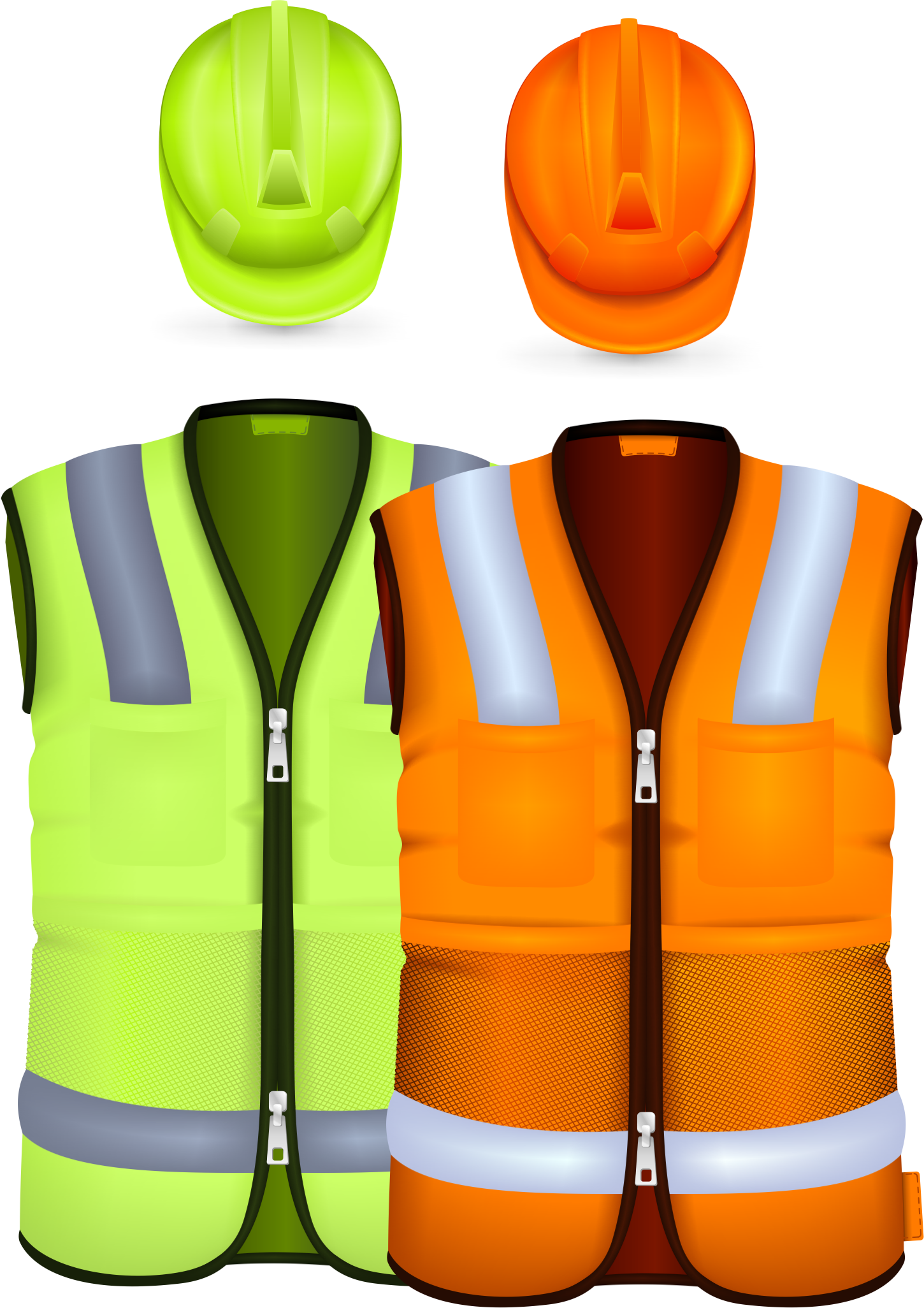 Reflective Jackets; Safety Helmets